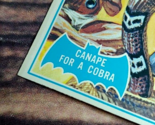 1966 Topps Batman Card Canape for A Cobra Blue 6B Bat High Grade EX 5 or 6 - $21.73