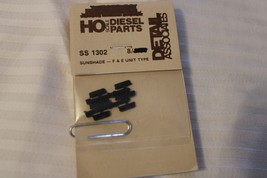 HO Scale Detail Associates, Set of 8, Sunshades for F &amp; E Unit Type, SS1302 - £8.98 GBP