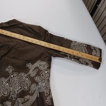 Donna Degnan Women's Brown/White Floral Cropped Jacket Size 4 image 6