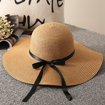 Vacation Hat, Straw Hat, Women&#39;s Summer Beach Hat, Collapsible Sun Hat - £13.42 GBP