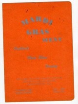 Mardi Gras Restaurant Menu Oakland California 1940&#39;s Floor Show Dining C... - £69.84 GBP