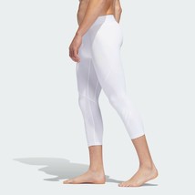 NWT ADIDAS Men&#39;s small Alphaskin 3/4 Tight Fit Leggings white DZ8435 3 s... - $531.05 MXN
