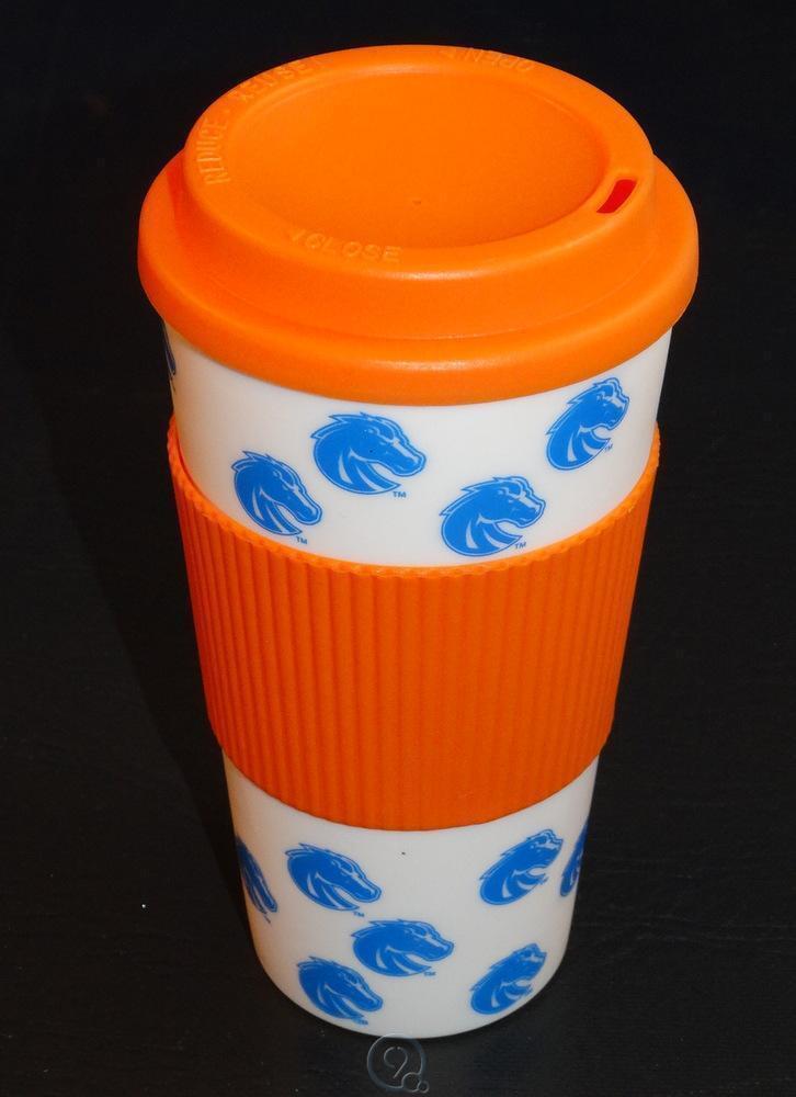 Boise State Broncos 16 Oz Plastic Tumbler Travel Cup Hot/Cold Coffee Mug... - $5.22