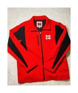 Nebraska Huskers Men’s Full Zip Jacket 58 Sport Large Collegiate Football - $471.03 MXN