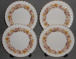 Set (4) Royal Doulton Bone China Mayfair Pattern Salad Plates Made In England - £23.70 GBP