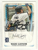 wade gaynor signed autographed card 2011 bowman prospects - £8.11 GBP