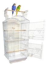 Large Canary Parakeet Cockatiel LoveBird Finches Budgie Cage For Small Birds - £69.85 GBP