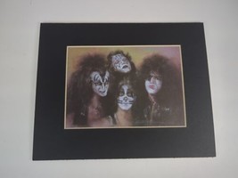 KISS Rock Band Print Drawing REPRO New York City Artist HAIYAN 2001 Matt... - $28.99