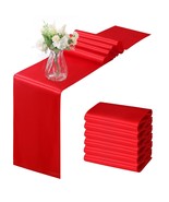 6 Pack Satin Runners 12 X 108 Inch Bright Silky Smooth Satin Table Runne... - $23.99