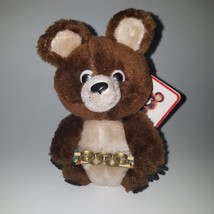 VTG Misha Plush Dakin 1980 Moscow Olympics Official Mascot 8&quot; Brown Bear w/TAG - £13.37 GBP