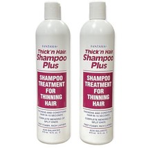 Fantasia Thick&#39;n Hair Shampoo Plus Shampoo Treatment for Thinning Hair 1... - £61.19 GBP