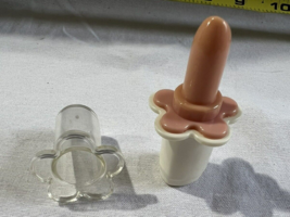 Vtg rare Little tikes Pink Lip stick with clear cap Tender hearts Vanity Part - £23.18 GBP