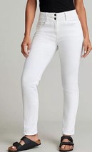 Freemans Feel Good Sollevamento &amp; Modellare Gamba Dritta Jeans Bianco UK 12 R ( - $39.28