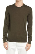 NN07 Men&#39;s Harry Merino Wool Pullover Sweater in 321 Dark Green Melange-... - $59.99