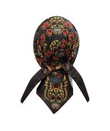 CAPSMITH DANBANNA DOORAG DELUXE TATTOO SUGAR SKULL WING CAP BANDANA HAT ... - $10.40