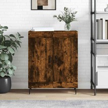 Modern Wooden 2 Door Home Sideboard Storage Cabinet Unit With Shelves Metal Legs - £78.07 GBP+