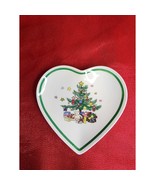 Nikko CHRISTMASTIME Heart Shaped Dish 5 3/4&quot; Original Box EXCELLENT COND... - $11.29