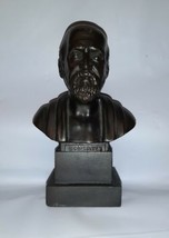 Antique XEM Hippocrates Ippocates Metal Bust Greek Greece Medicine Doctor Dr - £99.91 GBP