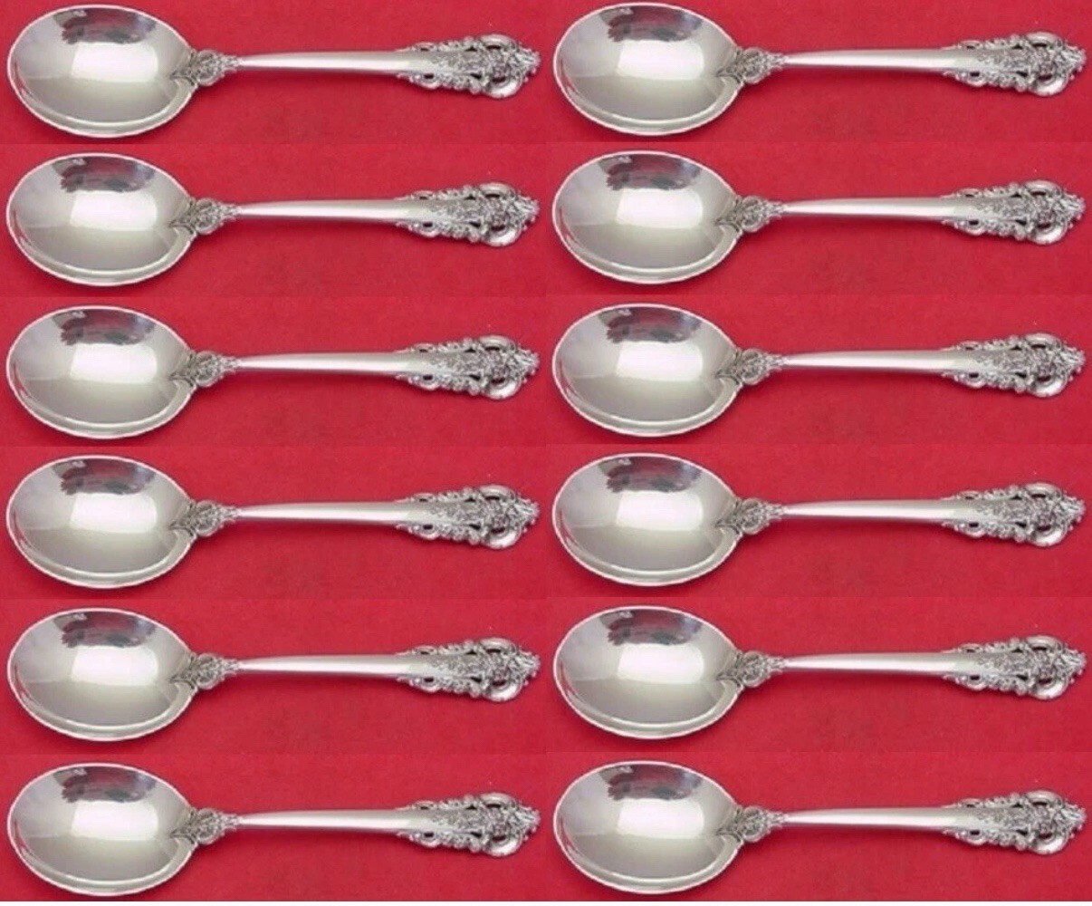 Grande Baroque by Wallace Sterling Silver Flatware Set For 12 Service 64 Pieces Item image 8