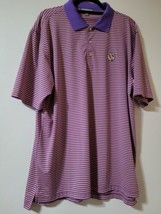 Peter Millar Men&#39;s Southern Comfort Golf Polo Shirt Striped Size XL - £21.81 GBP