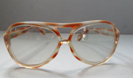 Vintage 70s Eyeglasses Frames Marked Italy Anne Marie? Funky Wide Round Frames - £21.93 GBP