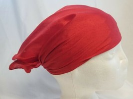 Sikh Hindu Kaur Singh Red PLAIN bandana Head Wrap Gear Wedding Marriage ... - £4.53 GBP