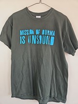 Mission of Burma &quot;Is Unsound&quot; T-Shirt, Green/Blue Text, Men&#39;s M - $367.67 MXN