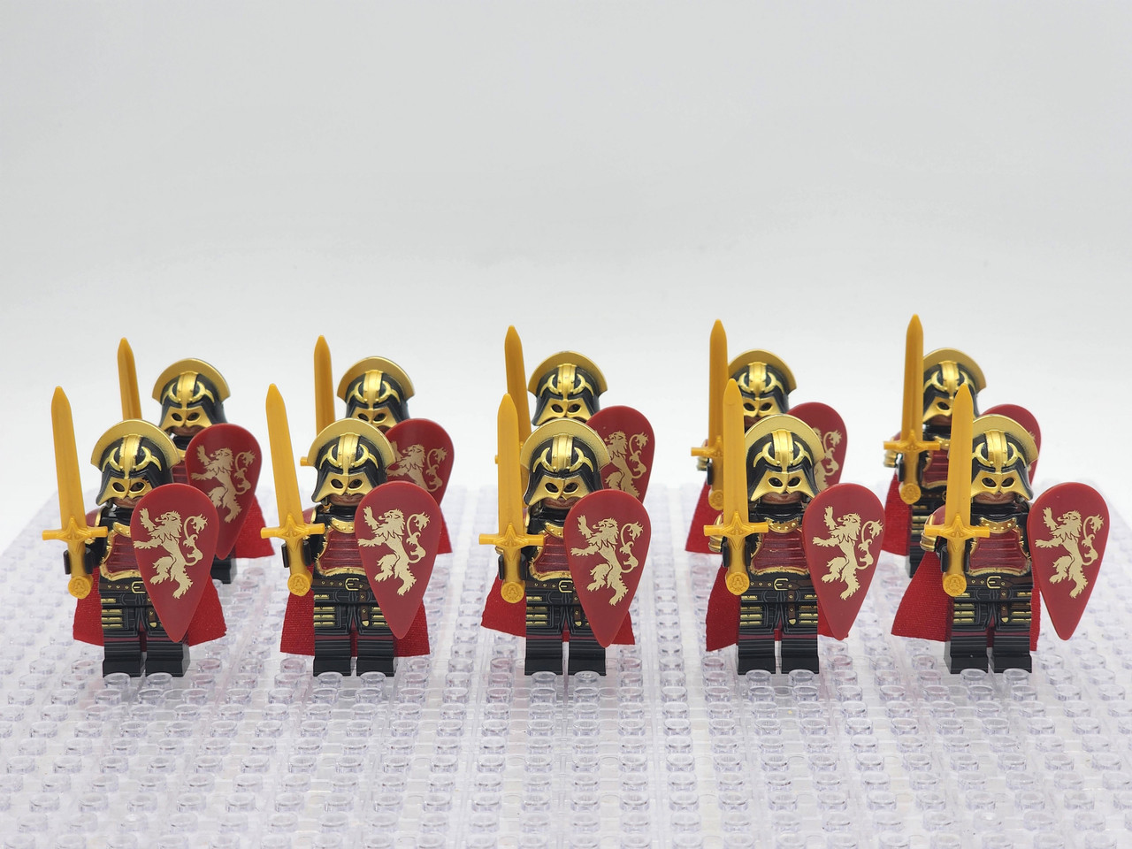 Game of Thrones House Lannister Armored Soldiers 10pcs Minifigures Building Toy