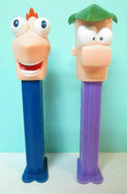 Disney Phineas And Ferb Pair Of Pez Candy Dispensers Euc ( 2 Pc. Lot) - £5.50 GBP