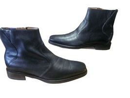 Florsheim Imperial Leather Ankle Boots Beatles Biocomfort  Zip Up Leather Sz 10D - £58.61 GBP