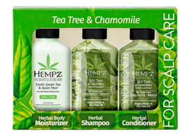 Hempz Mini Tea Tree Trio, Shampoo-Conditioner-Moisturizer