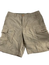 Eddie Bauer Mens Shorts Size 38 Khaki Cargo Casual Hiking Outdoor Nylon - $24.75