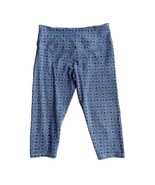Great Northeast Indingo Capri Yoga Pants Womens Large Blue Floral Athlei... - £6.53 GBP
