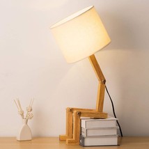Cute Desk Lamp - Creative Table Lamp With Wood Base Changeable Shape Desk Lamp F - £62.54 GBP