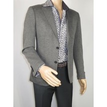 Men's MONO Turkey Casual Dress Jacket Patch Pockets Thick Cotton 1557-04 Gray image 2