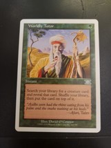 Worldly Tutor Magic the Gathering card sixth edition 6th white bordered hp - £6.83 GBP