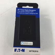 Eaton WFTRCR15 Wi-Fi Smart Duplex Receptacle WFTRCR15-BK-SP-L Black - $16.99