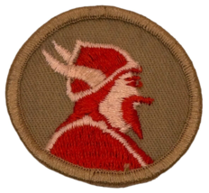 Boy Scout Viking Patrol Patch Retired BSA Embroidered Round Circle Vinta... - £2.35 GBP