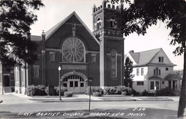 Albert Lee Minnesota First Baptist Church Real Photo Postcard 1940s - $5.75
