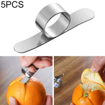 5 PCS Stainless Steel Finger Open Orange Peeler Parer Tool - £3.15 GBP