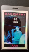 BASEMENT - ORIGINAL OCTOBER 2014 EUROPEAN TOUR LAMINATE BACKSTAGE PASS - $51.69 CAD