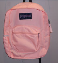 JanSport Cross Town Backpack Bookbag Peach Neon Bag Boy Girls New - $32.62