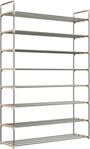 Shoe Rack - 8-Tier Shoe Organizer For Closet, Bathroom, Entryway - Shelf, Gray - £36.01 GBP