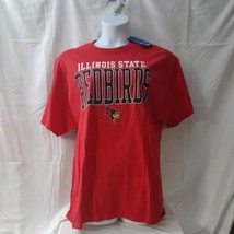 New Illinois State University Isu Redbirds T Shirt Red Mens Xl Spellout Logo - £17.22 GBP