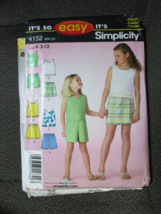""Girl's Top, Shorts And Skorts"" - Pattern - 3 -12 - New, Uncut - Summer - £6.99 GBP