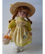 Charming Little Dorothy In Yellow Sun Dress and Straw Bonet. Very Good C... - £12.57 GBP