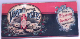 Tabasco Brand Standard Oysters Avery Island Louisiana Refrigerator Magne... - £6.80 GBP