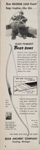1958 Print Ad Glass Powered Bear Bows Fred Bear &amp; Trophy Grayling,Michigan - £12.72 GBP