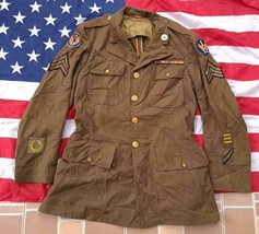 u.s.airforce ww2 made in usa, size 38R jacket air force patch badge dress - £255.20 GBP
