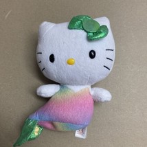 Ty Hello Kitty Mermaid Plush Metallic Bow and Tail 7 inch Pink Rainbow - £5.30 GBP